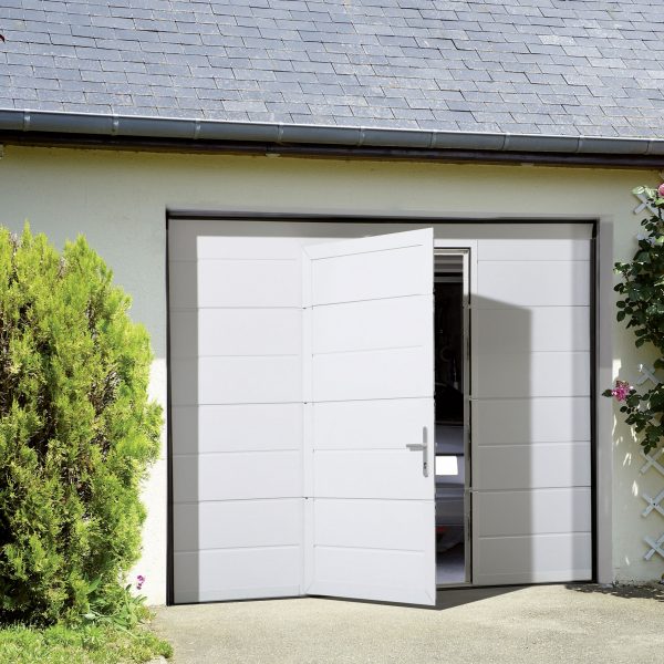Porte de Garage Sectionnelle avec option portillon