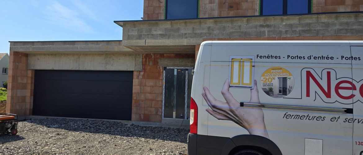 pose de porte de garage sur mesure sausheim